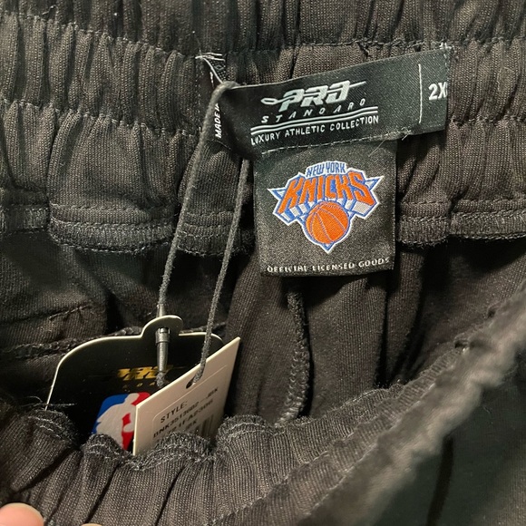 Black Athletic Shorts with Knicks Logos - Picture 6 of 9